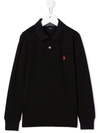 Polo Ralph Lauren Embroidered-logo Polo Shirt In Black