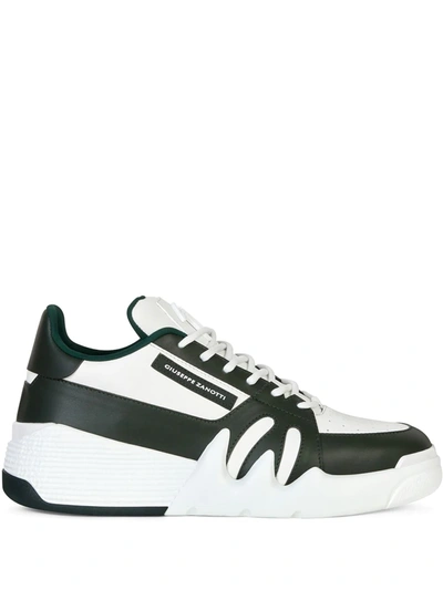 Giuseppe Zanotti Logo-patch Lace-up Sneakers In White