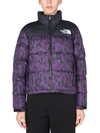 The North Face 1996 Retro Nuptse Leopard Print Jacket In Purple In Purple