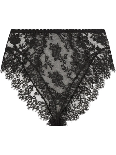 DOLCE & GABBANA HIGH-WAISTED LACE BRIEFS