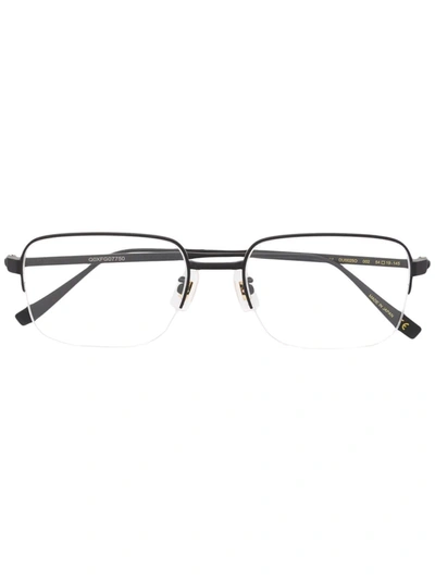Dunhill Square-frame Glasses In Black