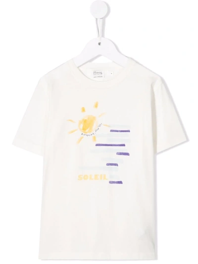 Bonpoint Teen Soleil-print T-shirt In Ivory