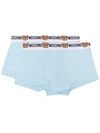 MOSCHINO TWO-PACK LOGO-WAISTBAND BOXERS