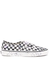 Vans Sk8 Checkered Sneakers In Black