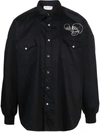 ALEXANDER MCQUEEN SKULL-EMBROIDERED SHIRT