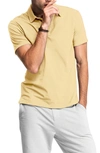 Swet Tailor All In Stretch Cotton Polo In Banana Yellow