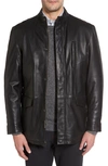 Missani Le Collezioni Field Leather Jacket In Black