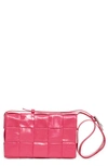 Bottega Veneta Cassette Intrecciato Leather Crossbody Bag In Lollipop