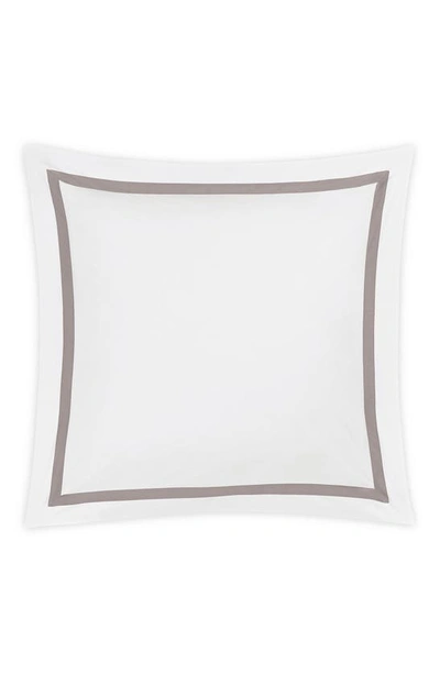 Matouk Lowell Cotton Euro Sham In Platinum