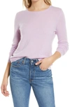 Nordstrom Cashmere Crewneck Sweater In Purple Feminine