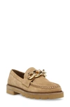 Anne Klein Women's Edie Chain Loafers In Natural Suede