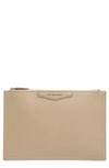 Givenchy Medium Antigona Leather Pouch In Dune