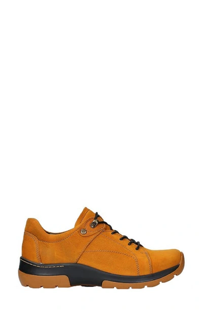 Wolky Cajun Waterproof Sneaker In Dark Ochre Nubuck