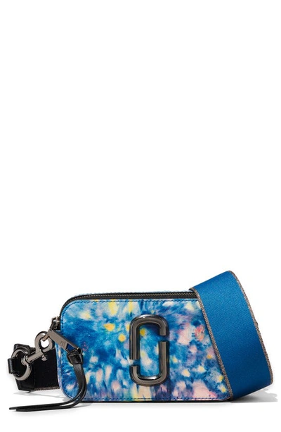 Marc Jacobs Snapshot Tie-dye Camera Crossbody Bag In Blue Multi