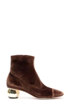 Frances Valentine Marni Bootie In Chocolate