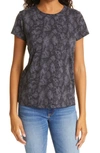 Rag & Bone Snake Print Organic Cotton T-shirt In Wetirn