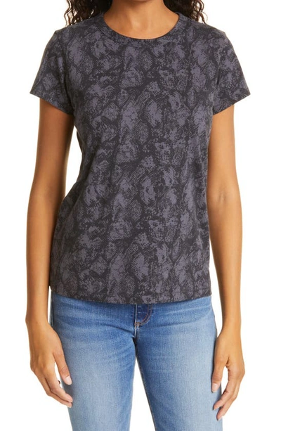 Rag & Bone Snake Print Organic Cotton T-shirt In Wetirn