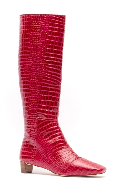 Frances Valentine Mackie Knee High Boot In Berry