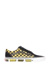 Vans Old Skool Checkerboard Sneakers In Black