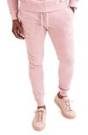 Goodlife Loop Terry Joggers In Pale Mauve