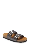 Naot Santa Barbara Water Repellent Slide Sandal In Mixed Metallic Leather
