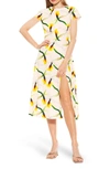Alexia Admor Women's Lily High-slit Midi Dress In Beige Floral