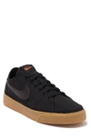 Nike Court Legacy Sneaker In Black/velvet Brown