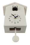 Walplus Black/white Minimalist Cuckoo Clock In Multi