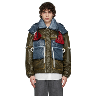 Craig Green Pillow Rope Hooded Puffer Jacket In Green | ModeSens