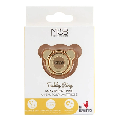 Mob Smartphone Teddy Ring In Gold-tone