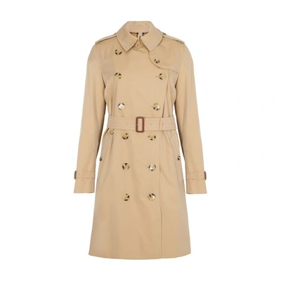 BURBERRY THE KENSINGTON HERITAGE TRENCH COAT,BUR6BV97BEI