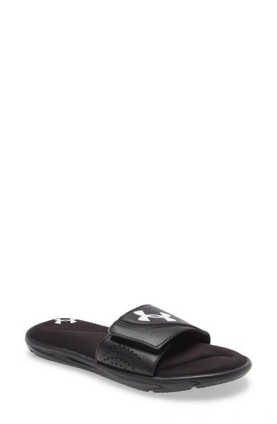 Under Armour Under Amour Ignite Slide Sandal In Black/ Black