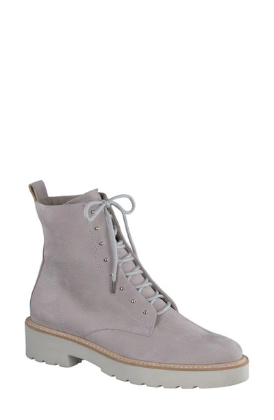 Paul Green Joan Lace-up Bootie In Pearl Grained