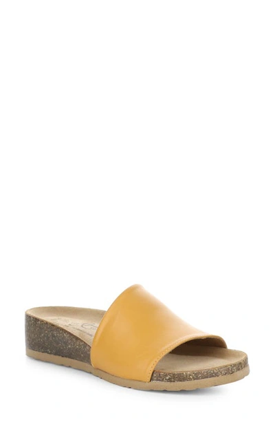 Bos. & Co. Lux Slide Sandal In Yellow
