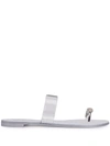 Giuseppe Zanotti Transparent Pvc Sandals In Silber
