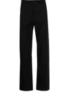 A-COLD-WALL* BLACK LOGO-PATCH STRAIGHT-LEG TROUSERS