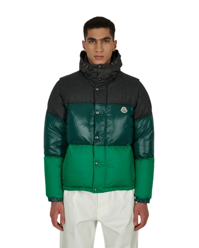 Moncler Aveillan Flanelle Legere Down Jacket In Grey