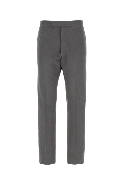 Thom Browne Engineered Stripe Trousers In Grey