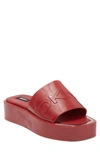 Dkny Women's Laren Platform Slide Sandals In Red