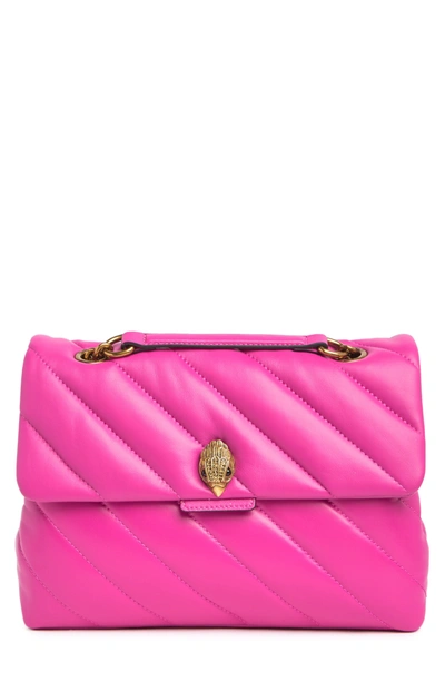 Kurt Geiger Soho Large Leather Bag In Bright Pink