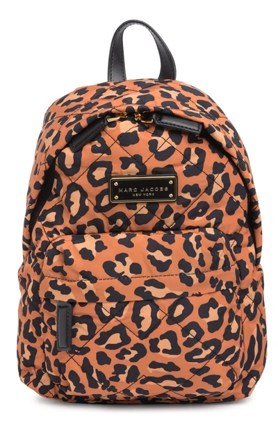 Marc Jacobs Animal Print Mini Backpack In Natural Leopard