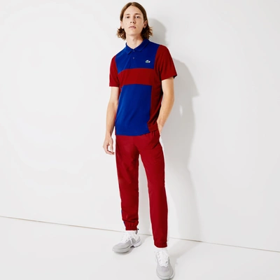 Lacoste Men's Sport Resistant Breathable Anti-odor Regular Fit Polo - S - 3 In Blue