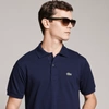 Lacoste Men's Slim Fit Cotton Polo Shirt In Blue