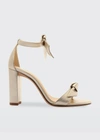 Alexandre Birman Clarita 90mm Block Sandals In Golden