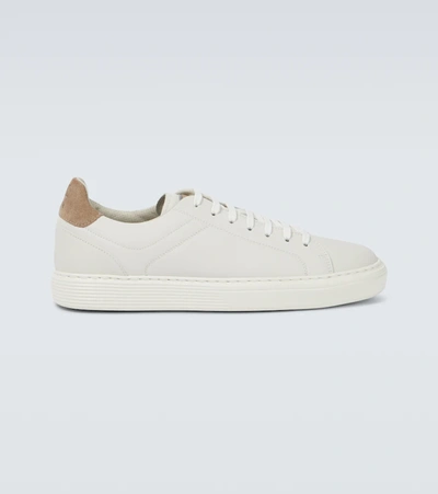 Brunello Cucinelli Low-top Leather Sneakers In 6280+6465+8056