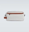 BRUNELLO CUCINELLI COTTON AND LINEN WASHBAG,P00640550