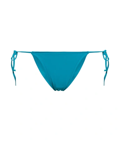 Tropic Of C Praia Self-tie Bikini Bottoms In Sea Breeze