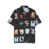 PS BY PAUL SMITH BLACK PRINTED COTTON SHIRT,4165360