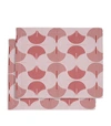 La Doublej Set Of 2 Linen Placemats In Slinky Rosso