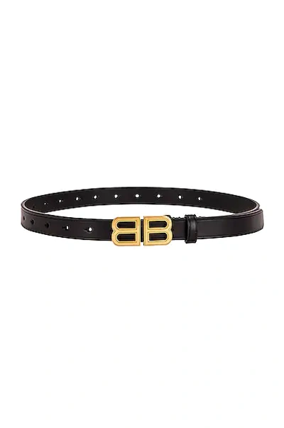 Balenciaga Bb Hourglass Belt In Black